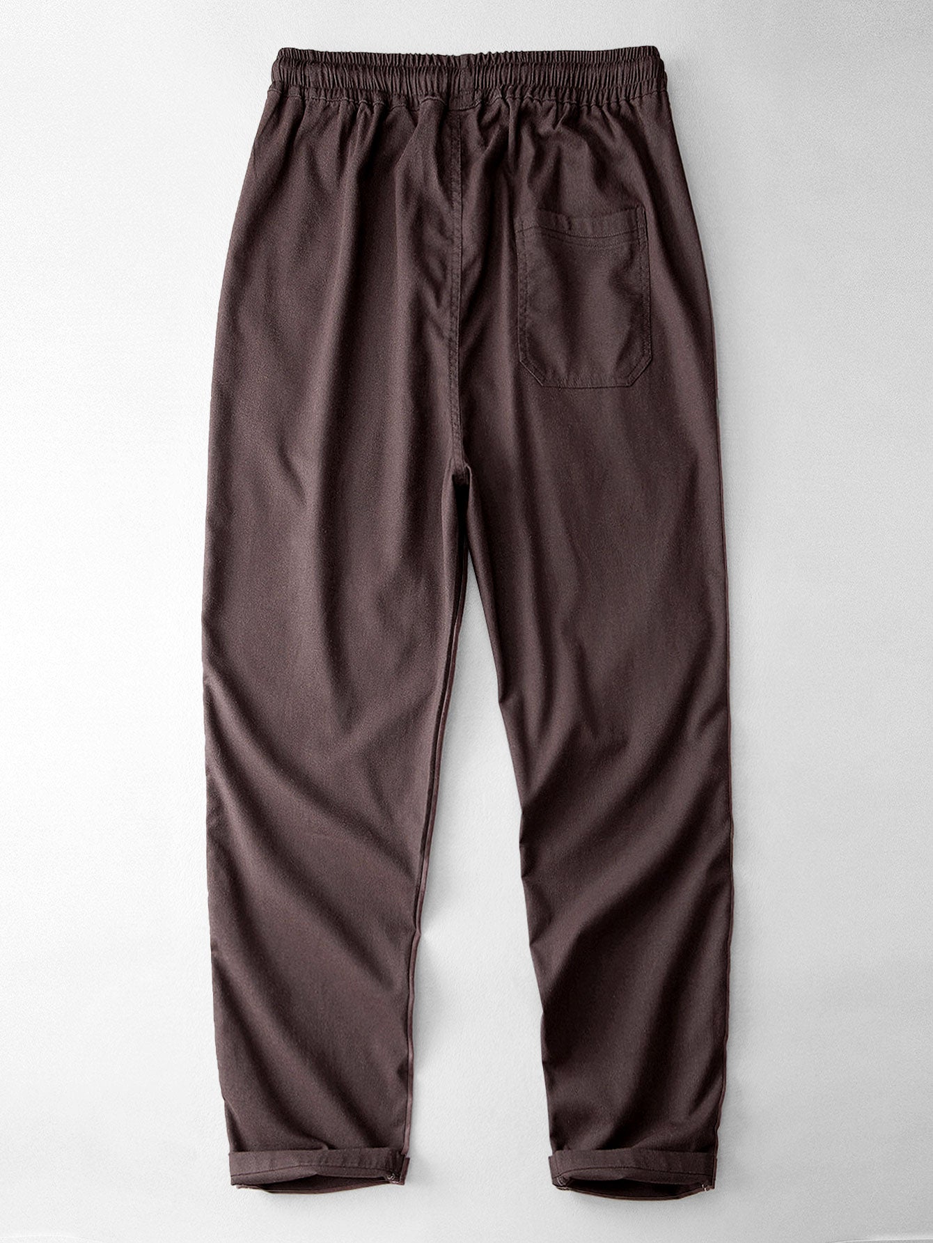 Pantaloni in Lino a Gamba Dritta