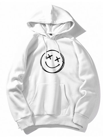 Smiley Print Hoodie